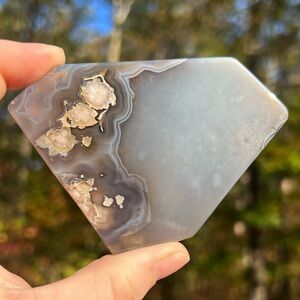 Natural Flower Agate Crystal Slice